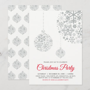 Carte d'invitation pour fête de Noël / vacances