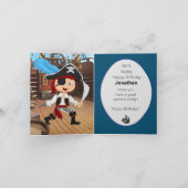 Carte d'invitation pour fête de Pirate Boy (Intérieur)