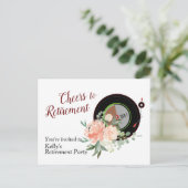 Carte d'invitation pour fête de retraite musicale (Debout devant)