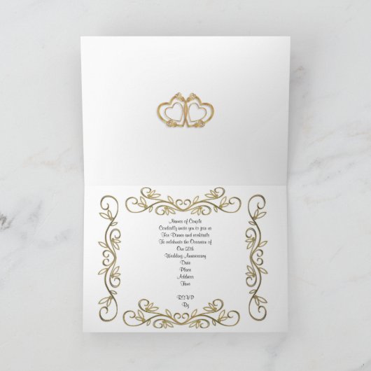 carte d'invitation pour fête du 50e anniversaire r (Intérieur)