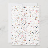 Carte d'invitation pour fête générique en Terrazzo (Dos)