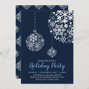Carte d'invitation pour fêtes de Noël