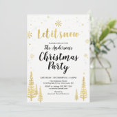 Carte d'invitation pour fêtes de Noël (Debout devant)