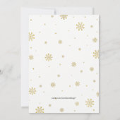 Carte d'invitation pour fêtes de Noël (Dos)