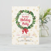 Carte d'invitation pour fêtes de Noël (Debout devant)