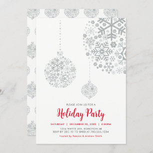 Carte d'invitation pour fêtes de Noël