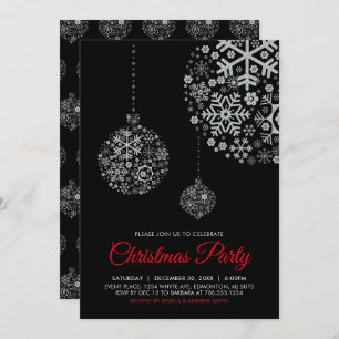 Carte d'invitation pour fêtes de Noël