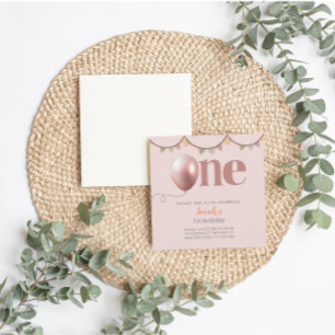 Carte d'invitation pour fille d'anniversaire