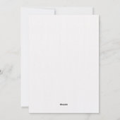 Carte d'invitation pour fille pour 1er anniversair (Dos)