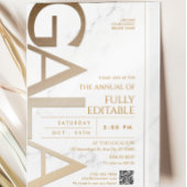 Carte d'invitation pour gala de charité d'entrepri