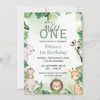 Carte d'invitation pour la 1ère fête d'anniversair