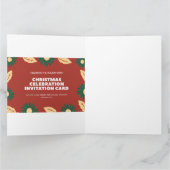 CARTE D'INVITATION POUR LA CÉLÉBRATION DE CHRISMAS (Intérieur)