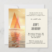 Carte d'invitation pour la célébration de la voile (Dos)