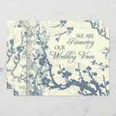 Carte d'invitation pour la cérémonie de renouvelle (Devant / Derrière)