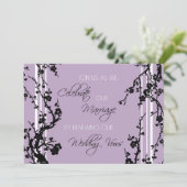 Carte d'invitation pour la cérémonie de renouvelle (Debout devant)