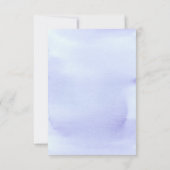 Carte d'invitation pour la douche nuptiale Blue Hy (Dos)