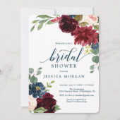 Carte d'invitation pour la douche nuptiale de la m (Devant)