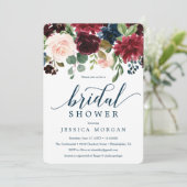 Carte d'invitation pour la douche nuptiale de la m (Debout devant)