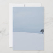 Carte d'invitation pour la douche nuptiale d'hiver (Dos)