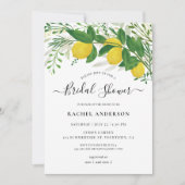 Carte d'invitation pour la douche nuptiale feuille (Devant)