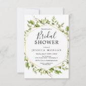 Carte d'invitation pour la douche nuptiale Woodlan (Devant)