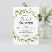 Carte d'invitation pour la douche nuptiale Woodlan (Debout devant)
