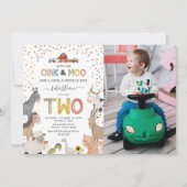 Carte d'invitation pour la ferme de la grange pour (Devant)