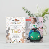 Carte d'invitation pour la ferme de la grange pour (Debout devant)