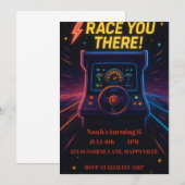 carte d'invitation pour la fête d'anniversaire (Devant / Derrière)