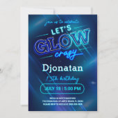 Carte d'invitation pour la fête d'anniversaire Blu (Devant)