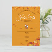 Carte d'invitation pour la fête d'automne (Debout devant)