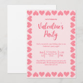 Carte d'invitation pour la fête de la Saint-Valent (Devant / Derrière)