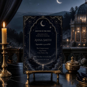 Carte d'invitation pour la fête de mariage écrite