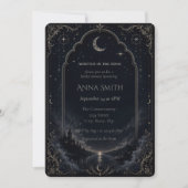 Carte d'invitation pour la fête de mariage écrite (Devant)