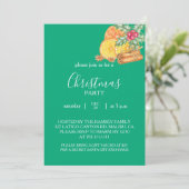 Carte d'invitation pour la fête de Noël (Debout devant)