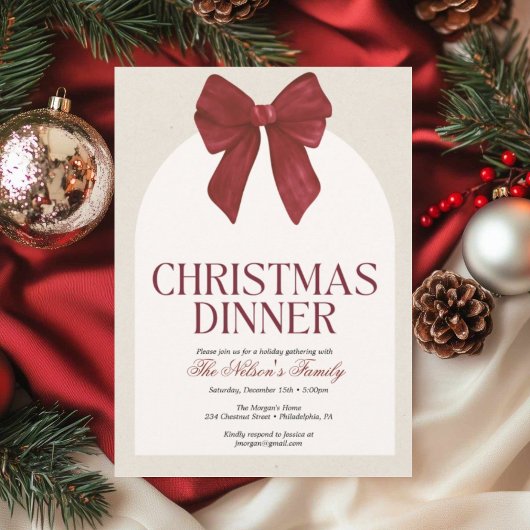 Carte d'invitation pour la fête de Noël de Holiday