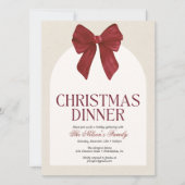 Carte d'invitation pour la fête de Noël de Holiday (Devant)