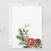 Carte d'invitation pour la fête de Noël Holiday Ho (Dos)