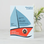 Carte d'invitation pour la fête du 6e anniversaire (Debout devant)