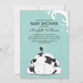 Carte d'invitation pour la fête du Baby shower de  (Devant)