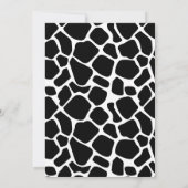 Carte d'invitation pour la fête du Baby shower de  (Dos)