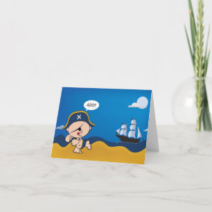 Carte d'invitation pour la fête pirate