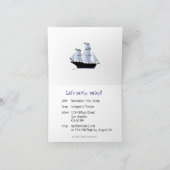 Carte d'invitation pour la fête pirate (Intérieur)