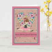 Carte d'invitation pour la grande ouverture du stu (Fleur jaune)