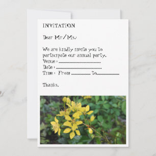 CARTE D'INVITATION POUR LA PARTIE ANNUELLE