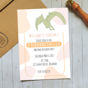 Carte d'invitation pour la première fête d'anniver