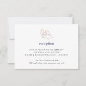 Carte d'invitation pour la réception de mariage Co (Devant)