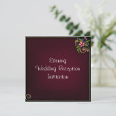 Carte d'invitation pour la réception de mariage du (Debout devant)