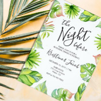 Carte d'invitation pour la répétition de mariage d