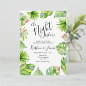 Carte d'invitation pour la répétition de mariage d (Debout devant)